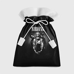 Мешок для подарков Nirvana рок-группа, цвет: 3D-принт