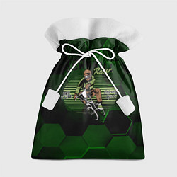 Мешок для подарков Велосипедист sport, цвет: 3D-принт