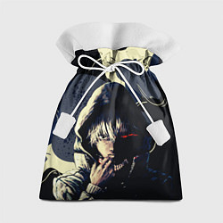 Мешок для подарков Токийский Гуль- манга темное фэнтези, цвет: 3D-принт