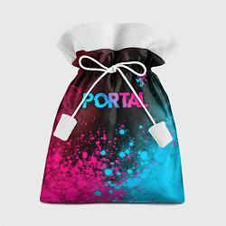 Мешок для подарков Portal Neon Gradient, цвет: 3D-принт