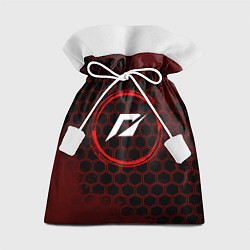 Подарочный мешок Символ Need for Speed и краска вокруг на темном фо
