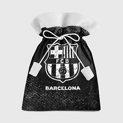 Подарочный мешок Barcelona с потертостями на темном фоне
