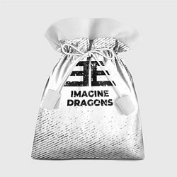 Мешок для подарков Imagine Dragons с потертостями на светлом фоне, цвет: 3D-принт