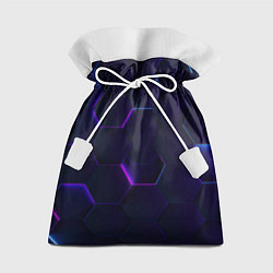 Подарочный мешок Фигурный фиолетовый фон