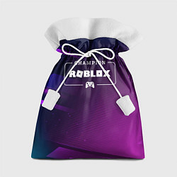 Мешок для подарков Roblox Gaming Champion: рамка с лого и джойстиком, цвет: 3D-принт