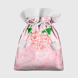Мешок для подарков Цветы гранж, цвет: 3D-принт