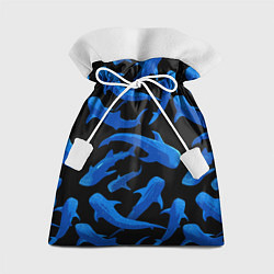 Мешок для подарков Стая акул - паттерн, цвет: 3D-принт