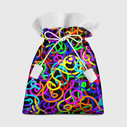 Мешок для подарков Неоновый беспорядок, цвет: 3D-принт