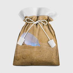 Мешок для подарков Перламутровая ракушка на песке, цвет: 3D-принт