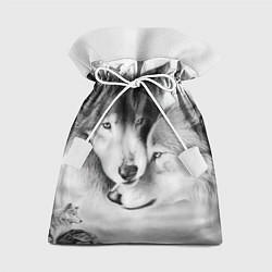 Мешок для подарков Love: Волк и волчица, цвет: 3D-принт