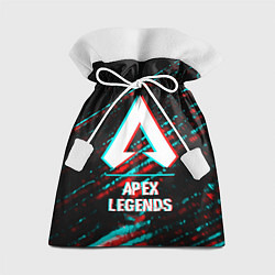 Подарочный мешок Apex Legends в стиле glitch и баги графики на темн