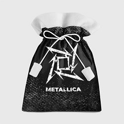 Подарочный мешок Metallica с потертостями на темном фоне