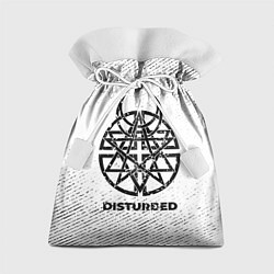 Подарочный мешок Disturbed с потертостями на светлом фоне