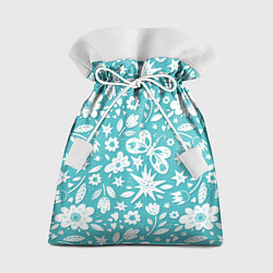 Подарочный мешок Нежный цветочный паттерн