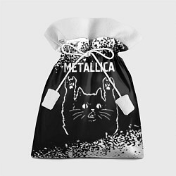 Мешок для подарков Группа Metallica и рок кот, цвет: 3D-принт