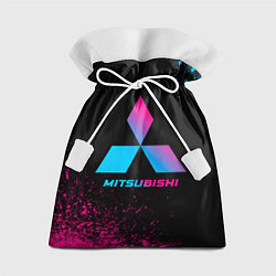 Мешок для подарков Mitsubishi - neon gradient, цвет: 3D-принт