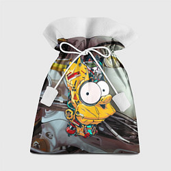 Мешок для подарков Башка Барта Симпсона - Robopunk, цвет: 3D-принт