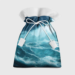 Мешок для подарков Буря в море, цвет: 3D-принт