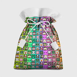 Подарочный мешок Minecraft characters neon