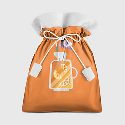 Мешок для подарков Апельсиновый сок - Оранжевая версия, цвет: 3D-принт
