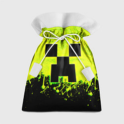 Мешок для подарков Creeper neon, цвет: 3D-принт