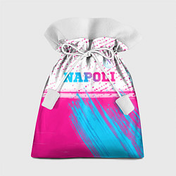 Мешок для подарков Napoli neon gradient style: символ сверху, цвет: 3D-принт