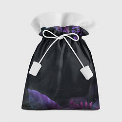 Мешок для подарков Неоновые космические тропики, цвет: 3D-принт