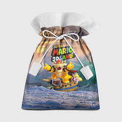 Мешок для подарков Принцесса Персик на корабле Боузера - Super Mario, цвет: 3D-принт