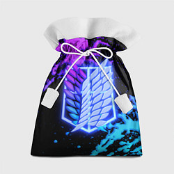 Мешок для подарков Attack on Titan neon, цвет: 3D-принт