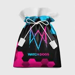 Подарочный мешок Watch Dogs - neon gradient