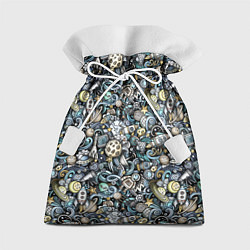 Мешок для подарков Космонавт, ракета и планета, цвет: 3D-принт