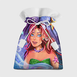 Мешок для подарков Милая русалочка, цвет: 3D-принт