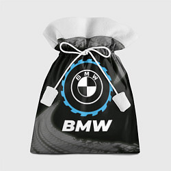 Подарочный мешок BMW в стиле Top Gear со следами шин на фоне