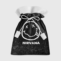 Подарочный мешок Nirvana с потертостями на темном фоне