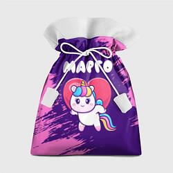 Подарочный мешок Марго единорог с сердечком