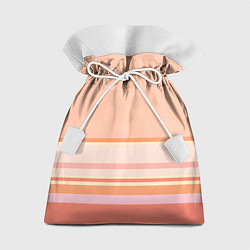 Мешок для подарков Нежный персиковый розовый, цвет: 3D-принт
