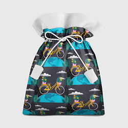 Мешок для подарков Велопрогулка, цвет: 3D-принт