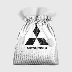 Мешок для подарков Mitsubishi с потертостями на светлом фоне, цвет: 3D-принт