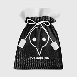 Мешок для подарков Evangelion с потертостями на темном фоне, цвет: 3D-принт