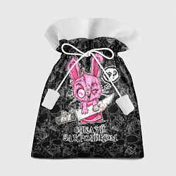 Мешок для подарков Кролик зомби - следуй за кроликом, цвет: 3D-принт