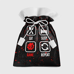 Подарочный мешок Eat, sleep, Gears of War, repeat