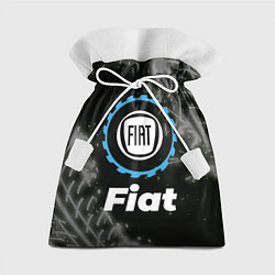Подарочный мешок Fiat в стиле Top Gear со следами шин на фоне