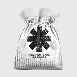 Подарочный мешок Red Hot Chili Peppers с потертостями на светлом фо