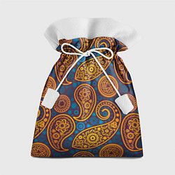Мешок для подарков Узор Пейсли - индийский орнамент, цвет: 3D-принт