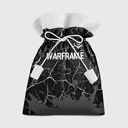 Мешок для подарков Warframe glitch на темном фоне: символ сверху, цвет: 3D-принт