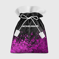 Мешок для подарков Nickelback rock legends: символ сверху, цвет: 3D-принт