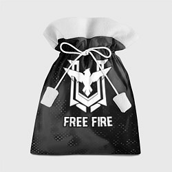Мешок для подарков Free Fire glitch на темном фоне, цвет: 3D-принт