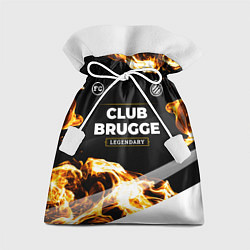 Мешок для подарков Club Brugge legendary sport fire, цвет: 3D-принт