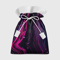 Мешок для подарков Фиолетовые линии песка во тьме, цвет: 3D-принт