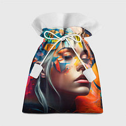 Мешок для подарков Фантастическая девушка, цвет: 3D-принт